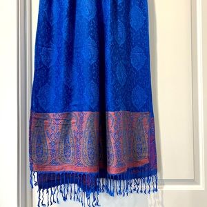 Gorgeous Royal Blue Pashmina Scarf
